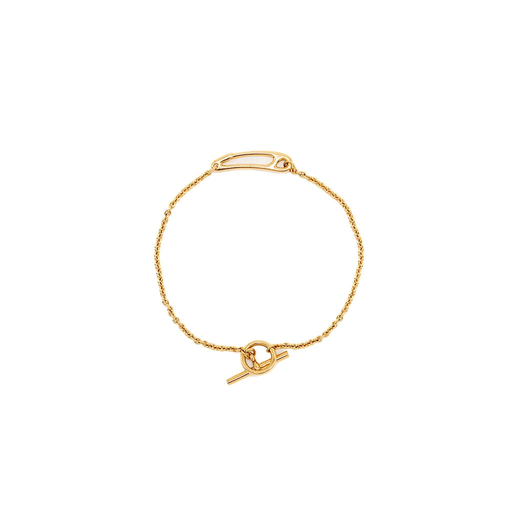 HERMES CHAINE D’ANCRE PUNK BRACELET YELLOW GOLD