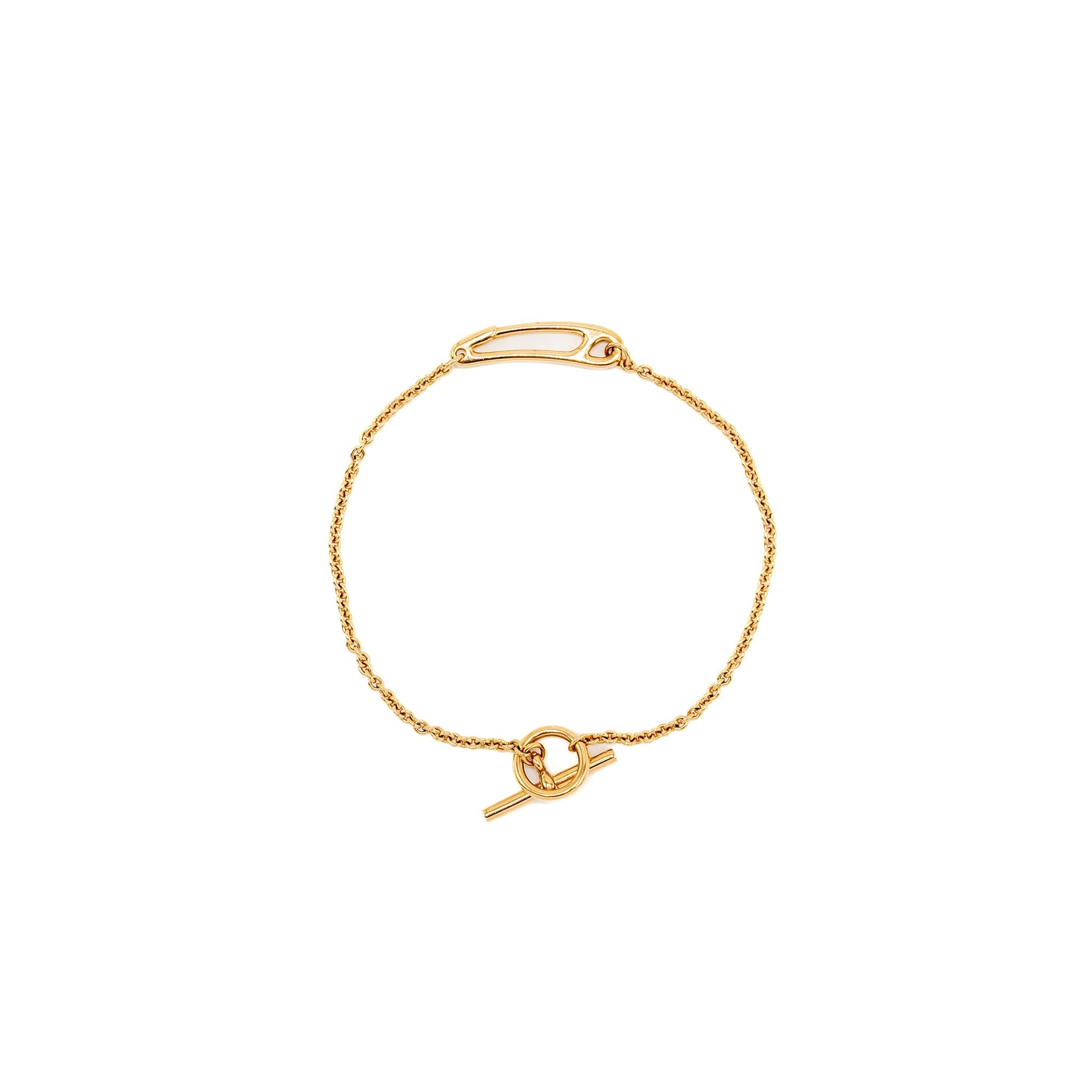 HERMES CHAINE D’ANCRE PUNK BRACELET YELLOW GOLD