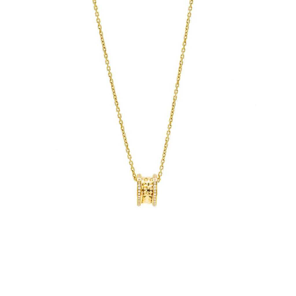 BVLGARI B.ZERO1 NECKLACE YELLOW GOLD, DIAMONDS