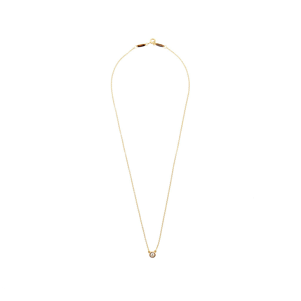 TIFFANY DIAMONDS BY THE YARD SINGLE DIAMOND PENDANT ROSE GOLD