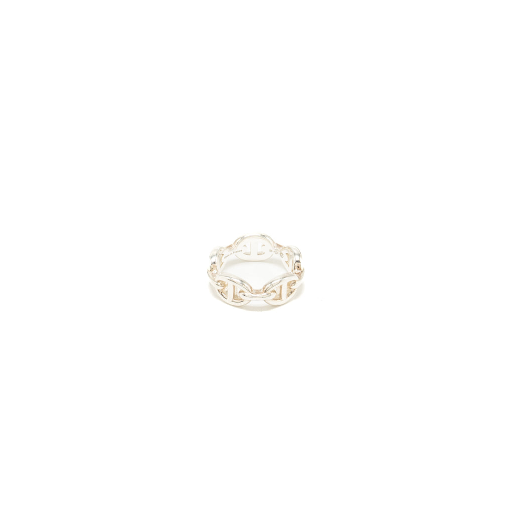 HERMES CHAINE D'ANCRE ENCHAINEE RING SILVER