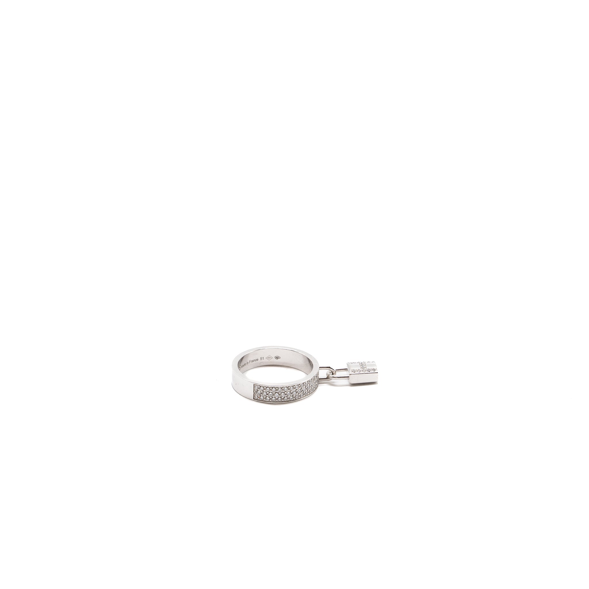 HERMES KELLY CLOCHETTE RING WHITE GOLD, DIAMONDS