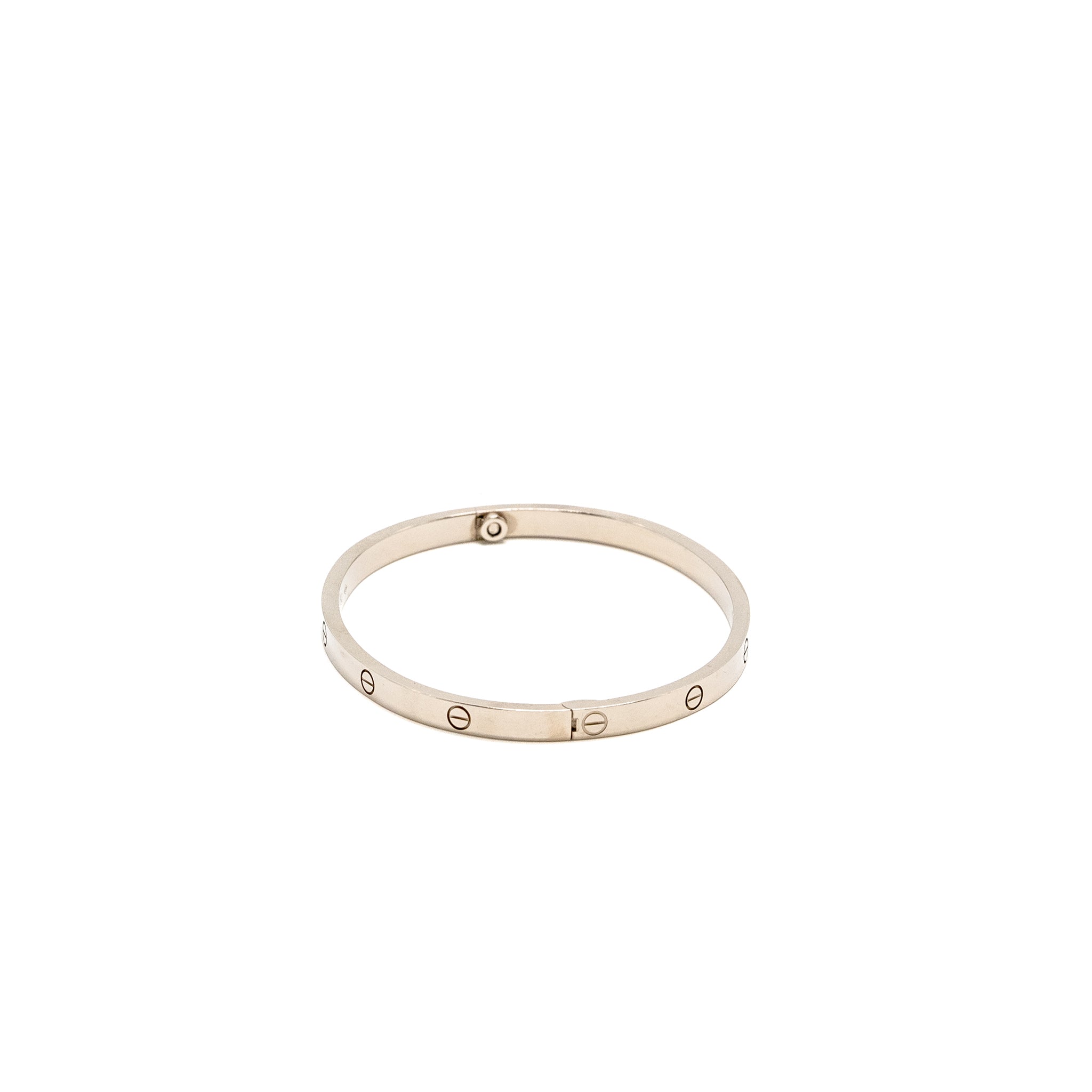 CARTIER LOVE BRACELET WHITE GOLD
