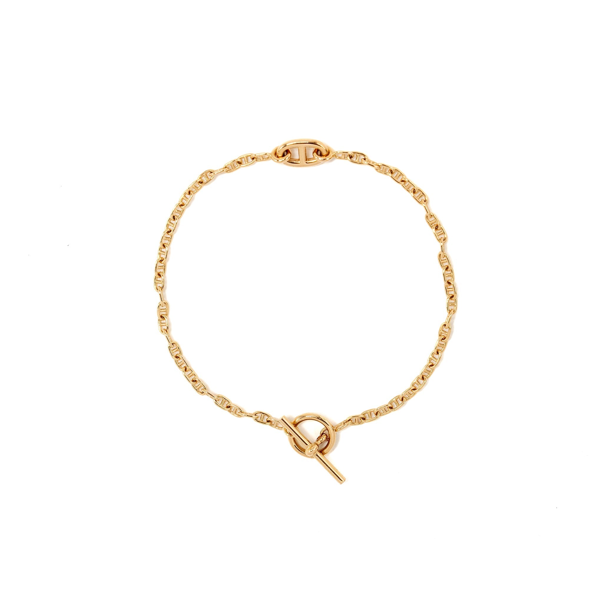 HERMES FARANDOLE BRACELET ROSE GOLD