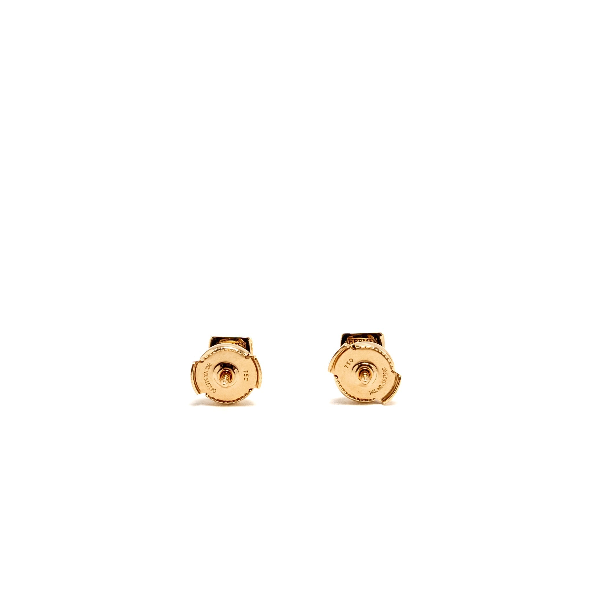 HERMES CLOU D’H EARRINGS ROSE GOLD, DIAMONDS