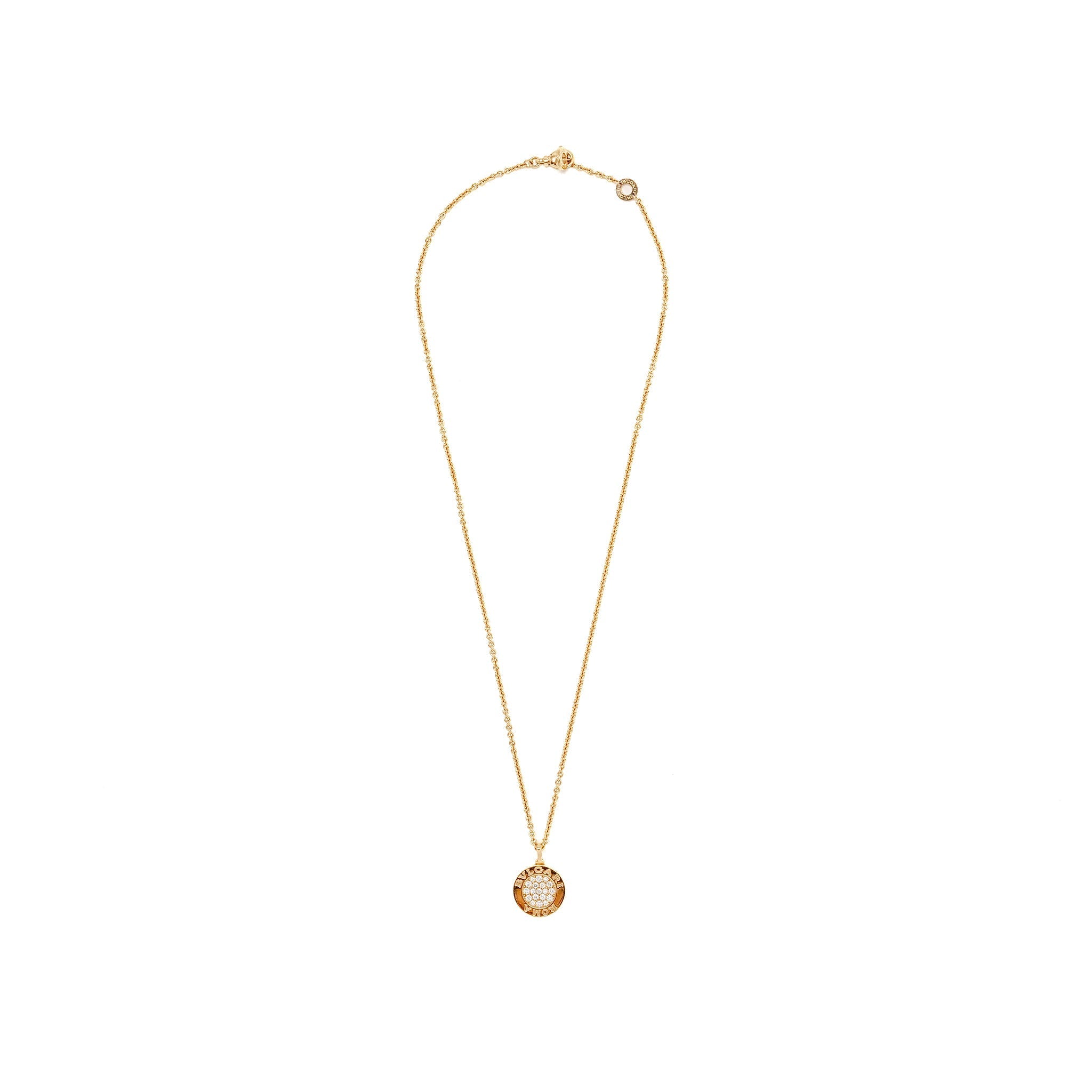 BVLGARI BVLGARI NECKLACE ROSE GOLD/DIAMONDS/ONYX
