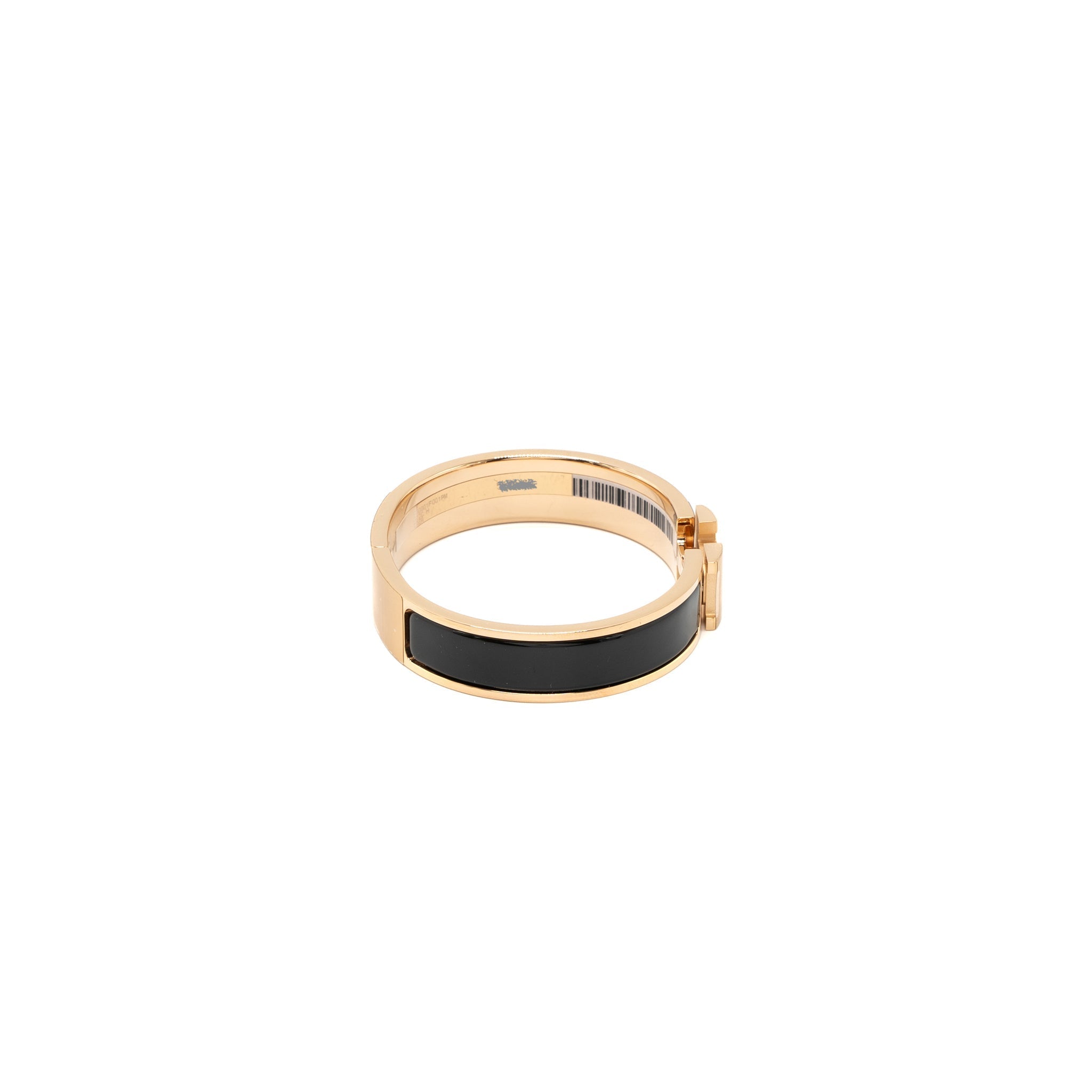 HERMES CLIC H BRACELET BLACK RGHW
