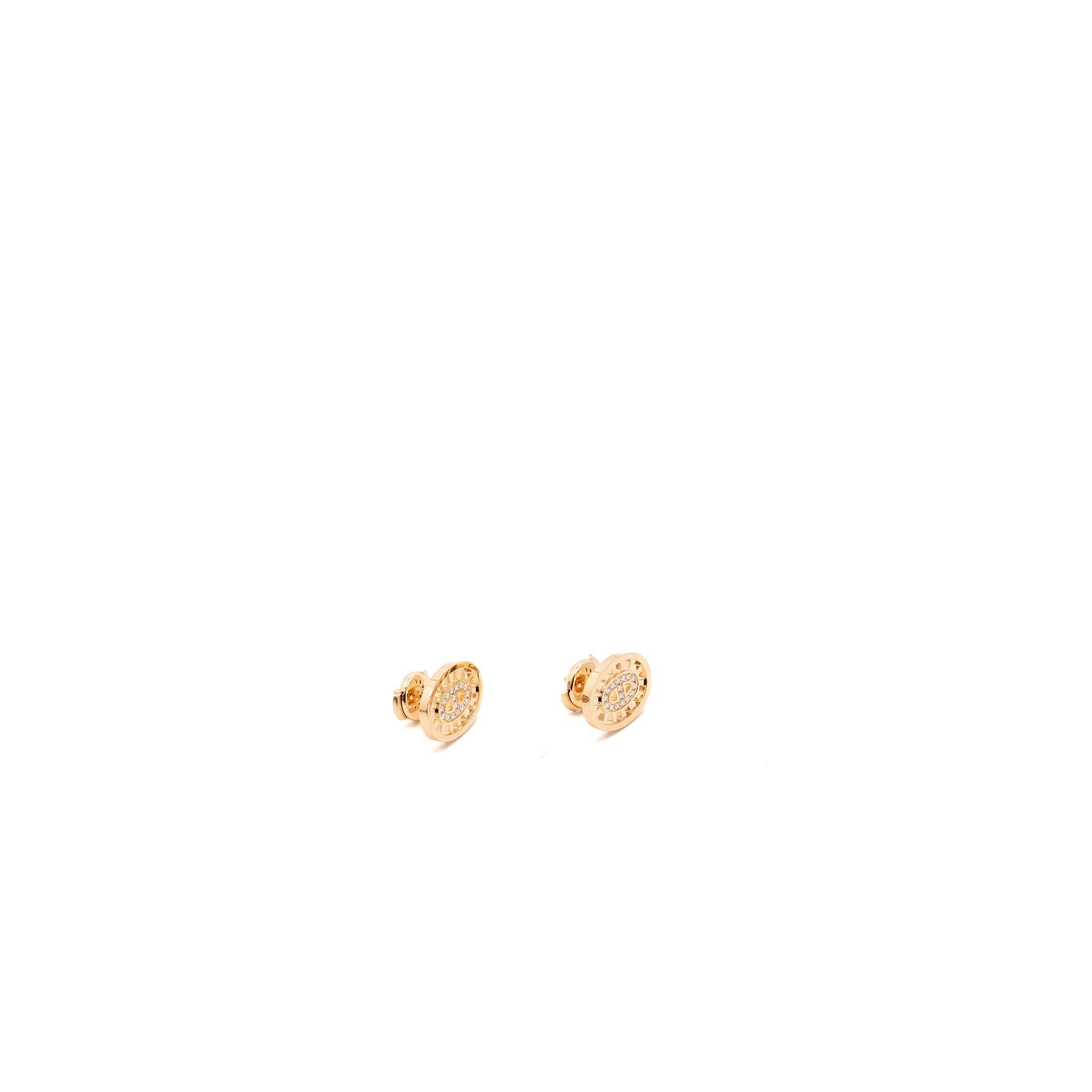 HERMES CHAINE D’ANCRE DIVINE STUD EARRINGS ROSE GOLD, DIAMONDS