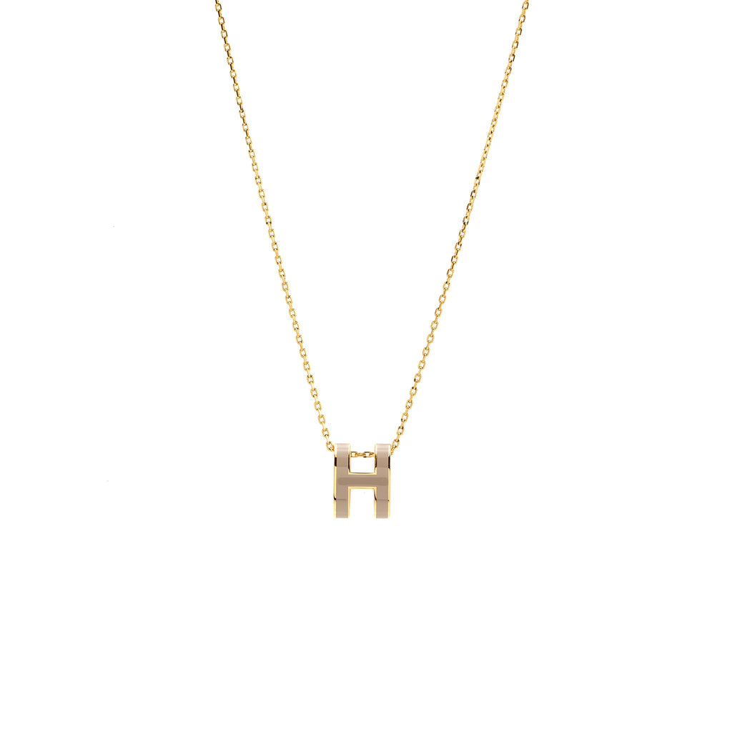 HERMES POP H PENDANT MARRON GLACE GHW