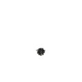 CHANEL FLOWER RING WITH CC LOGO BLACK RUTHENIUM HARDWARE