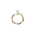 CHANEL CC LOGO CHAIN BRACELET LIGHT GOLD TONE