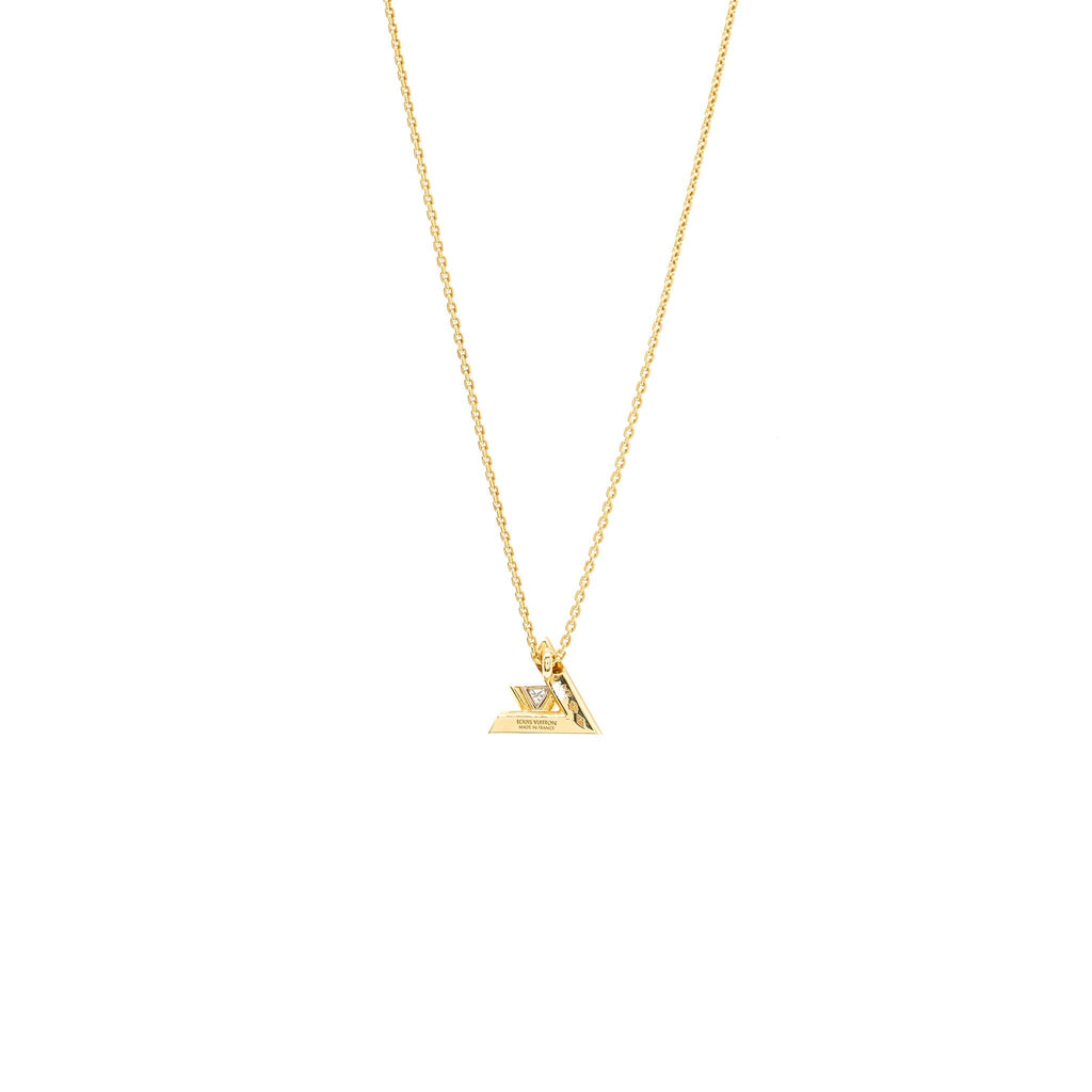 LOUIS VUITTON LV VOLT ONE SMALL PENDANT YELLOW GOLD/DIAMOND