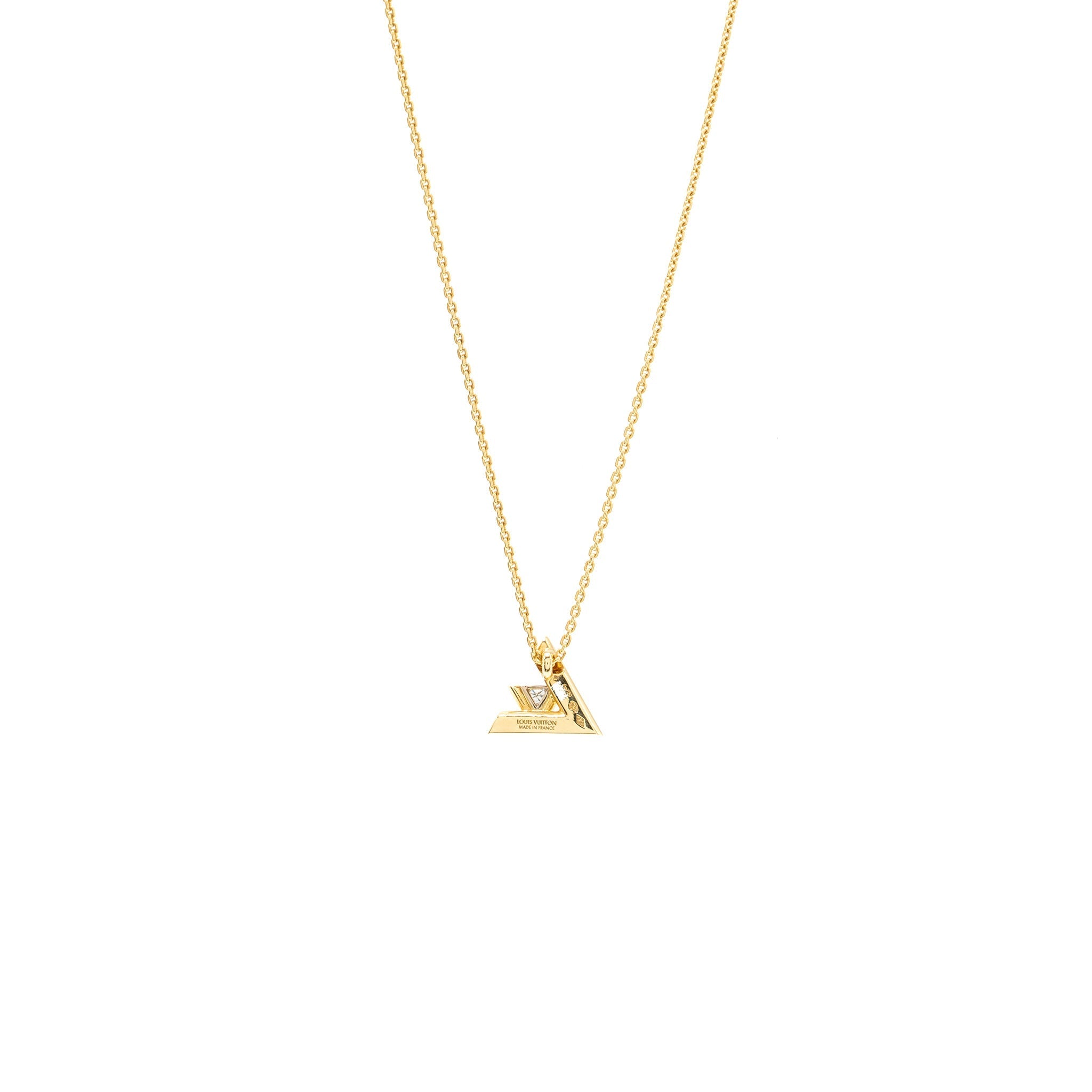 LOUIS VUITTON LV VOLT ONE SMALL PENDANT YELLOW GOLD/DIAMOND