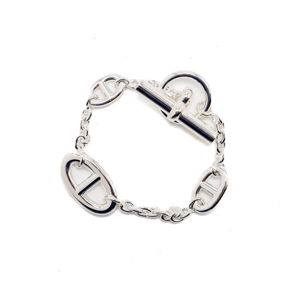 HERMES FARANDOLE BRACELET STERLING SILVER
