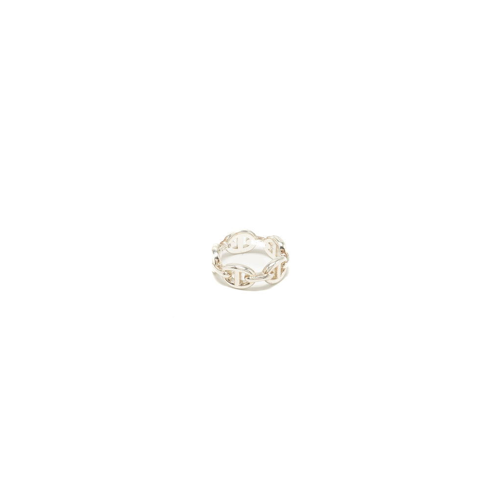 HERMES CHAINE D'ANCRE ENCHAINEE RING SILVER