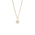CHANEL CAMELLIA NECKLACE PEARL/LIGHT GOLD TONE