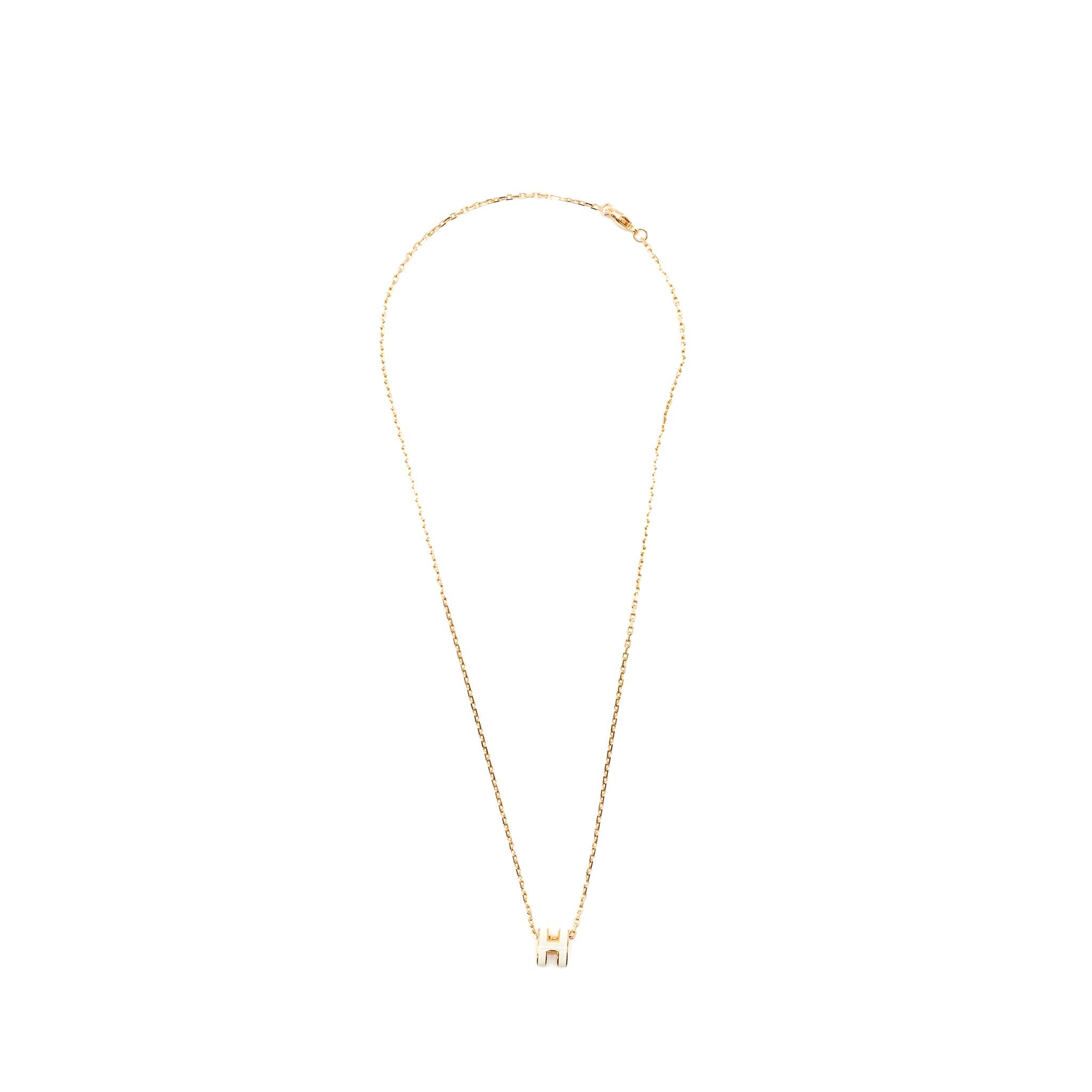 HERMES MINI POP H PENDANT BLANC RGHW