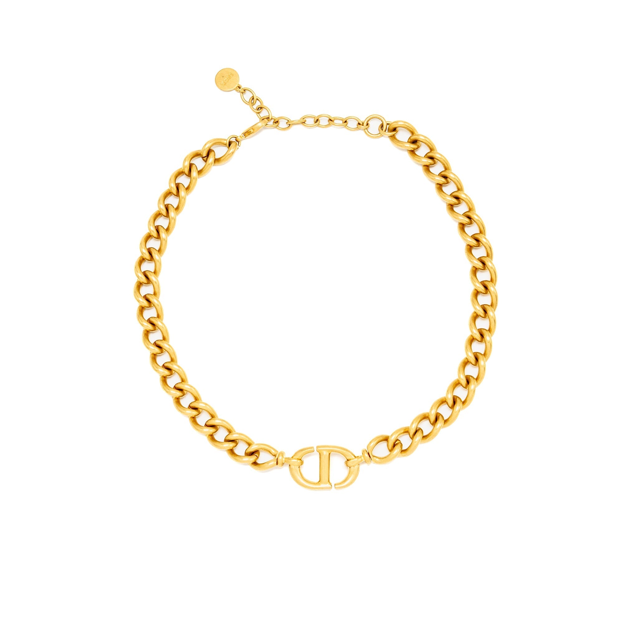 DIOR CD NECKLACE/CHOCKER GOLD TONE