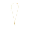TIFFANY MINI CROWN KEY PENDANT WITH CHAIN ROSE GOLD DIAMONDS