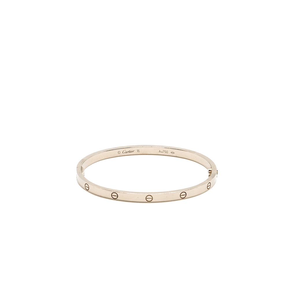 CARTIER LOVE BRACELET WHITE GOLD