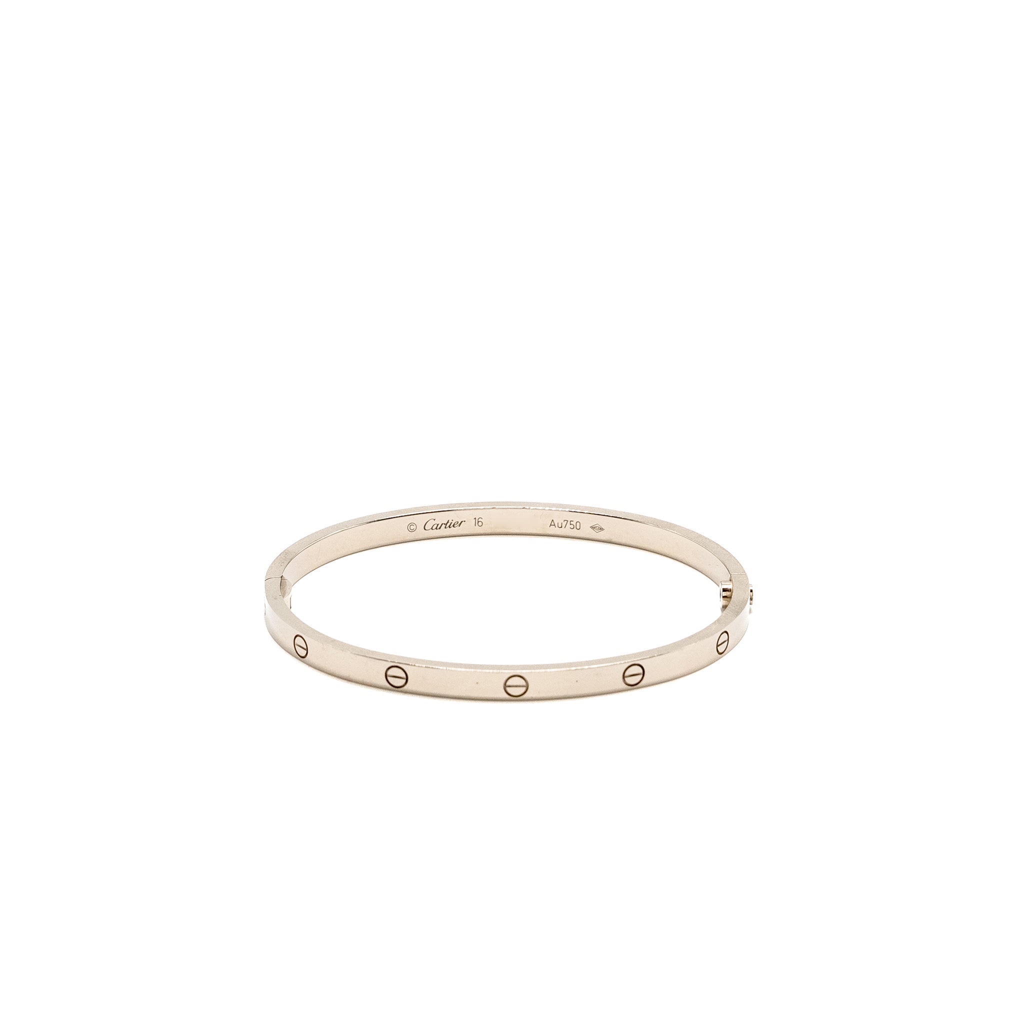 CARTIER LOVE BRACELET WHITE GOLD