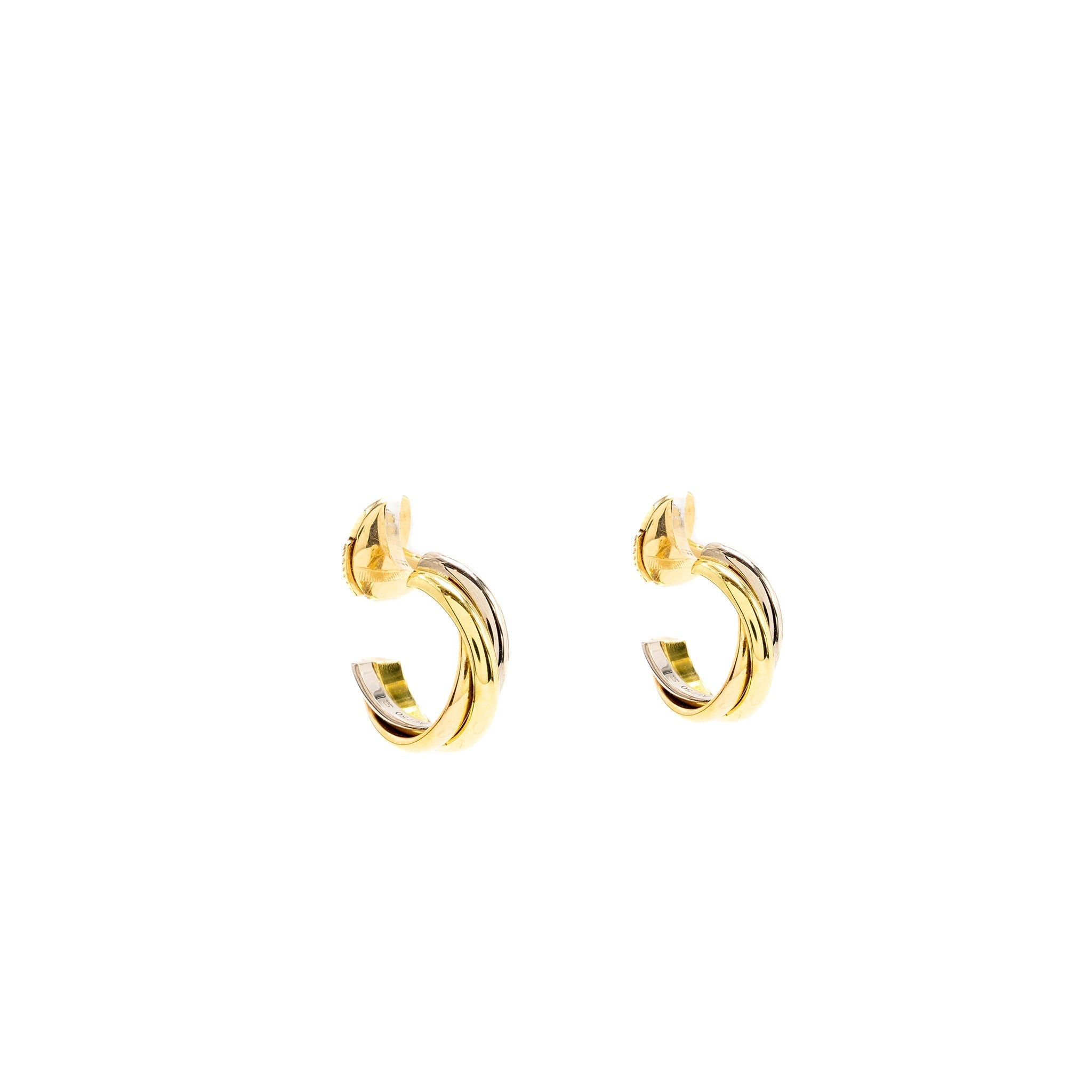CARTIER TRINITY EARRINGS WHITE GOLD / ROSE GOLD/ YELLOW GOLD