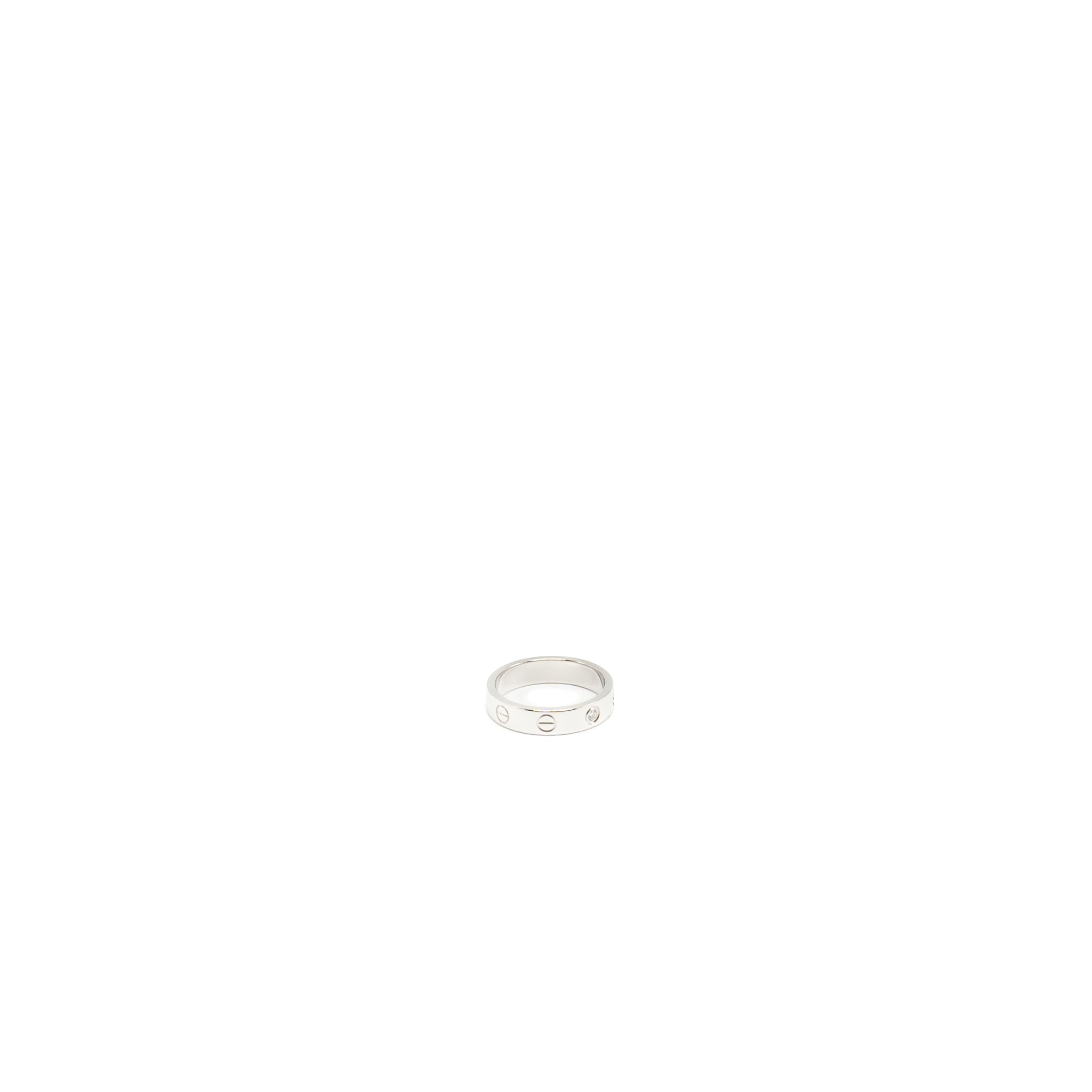 CARTIER LOVE WEDDING BAND WHITE GOLD, DIAMOND