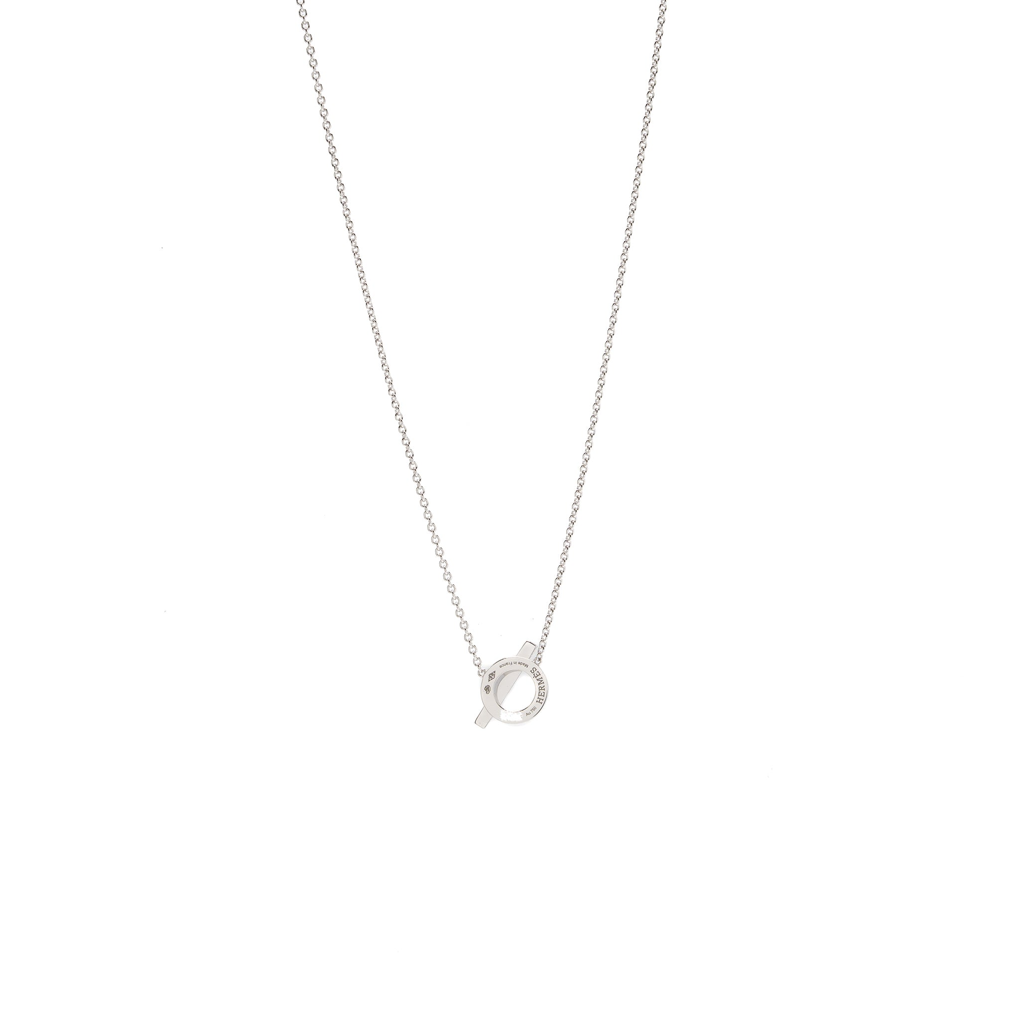 HERMES FINESSE PENDANT WHITE GOLD DIAMONDS