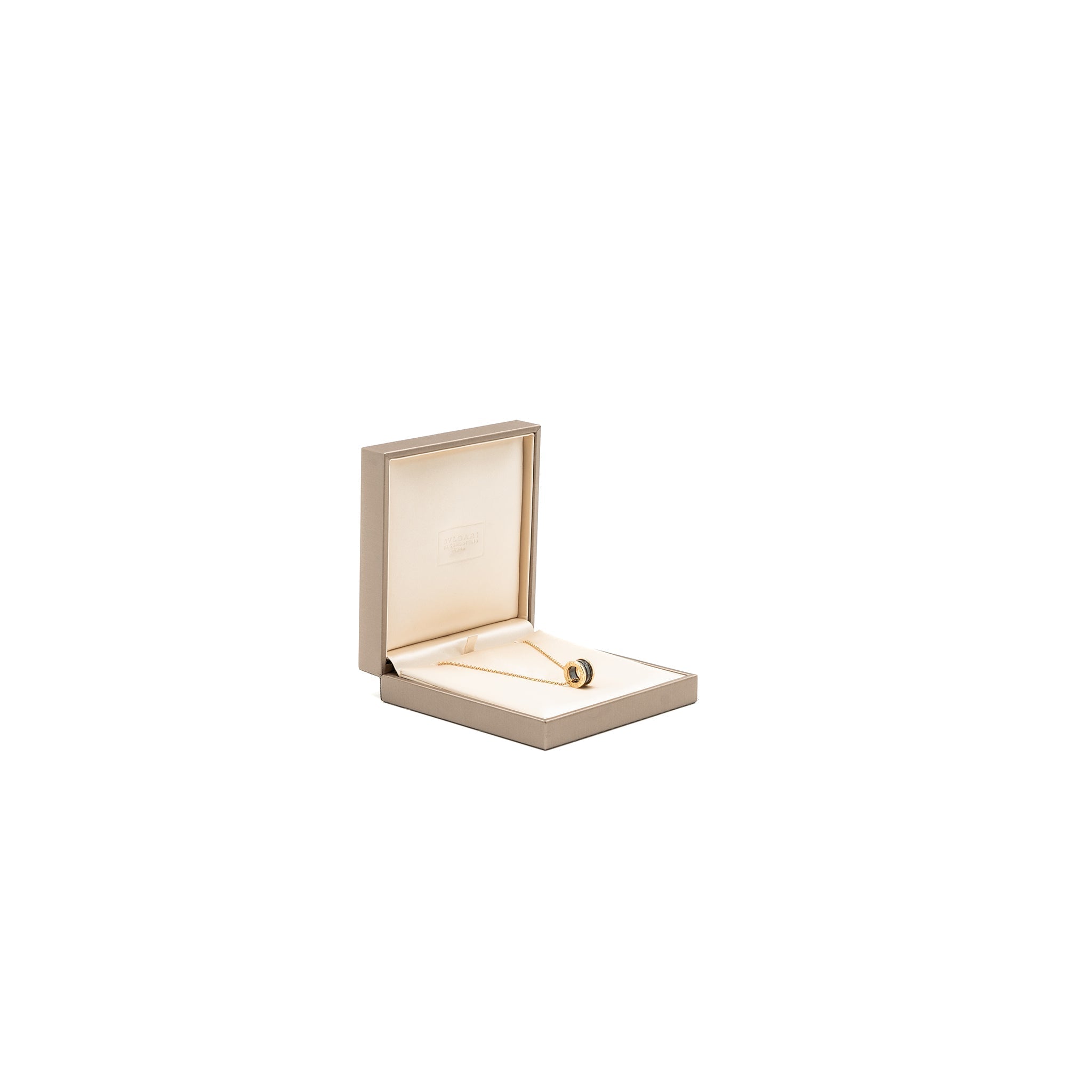 BVLGARI B.ZERO NECKLACE BLACK CERAMIC / 18K ROSE GOLD