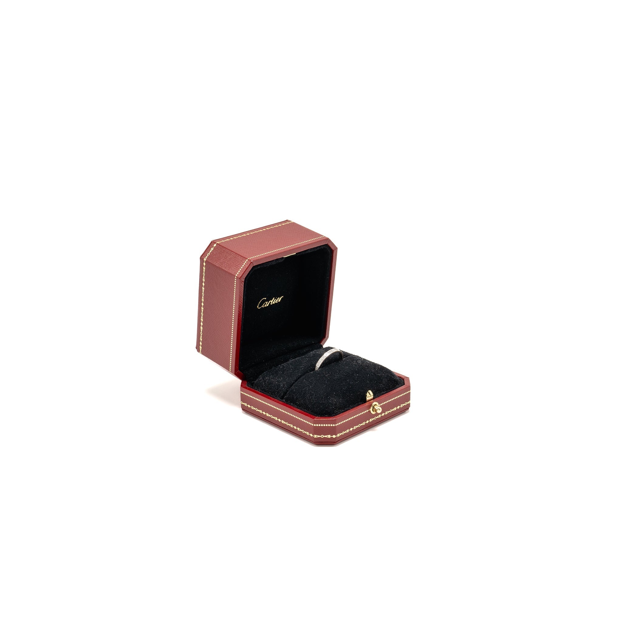 CARTIER LOVE RING WHITE GOLD, DIAMONDS