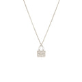 HERMES CONSTANCE AMULETTE PENDANT WHITE GOLD DIAMONDS