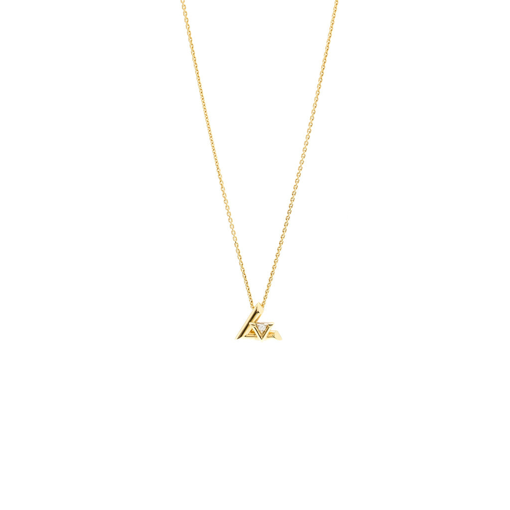LOUIS VUITTON LV VOLT ONE SMALL PENDANT YELLOW GOLD/DIAMOND