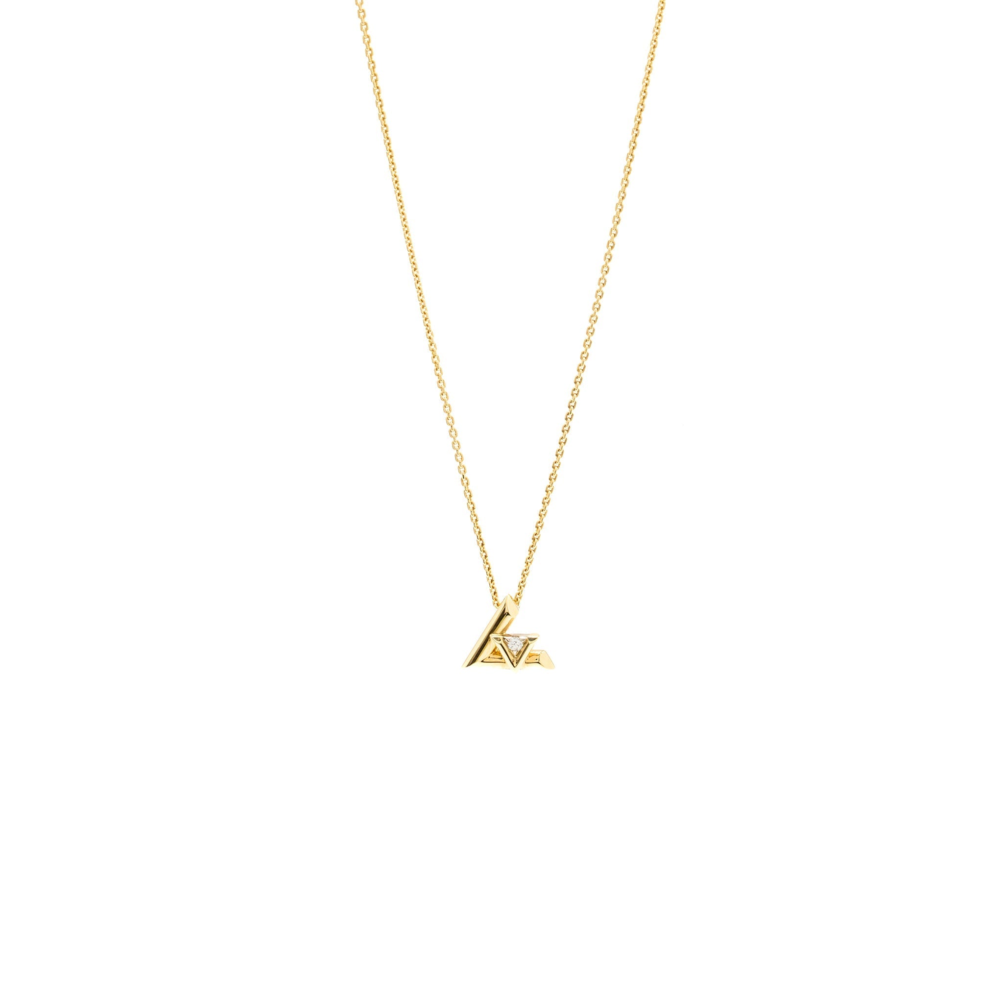 LOUIS VUITTON LV VOLT ONE SMALL PENDANT YELLOW GOLD/DIAMOND