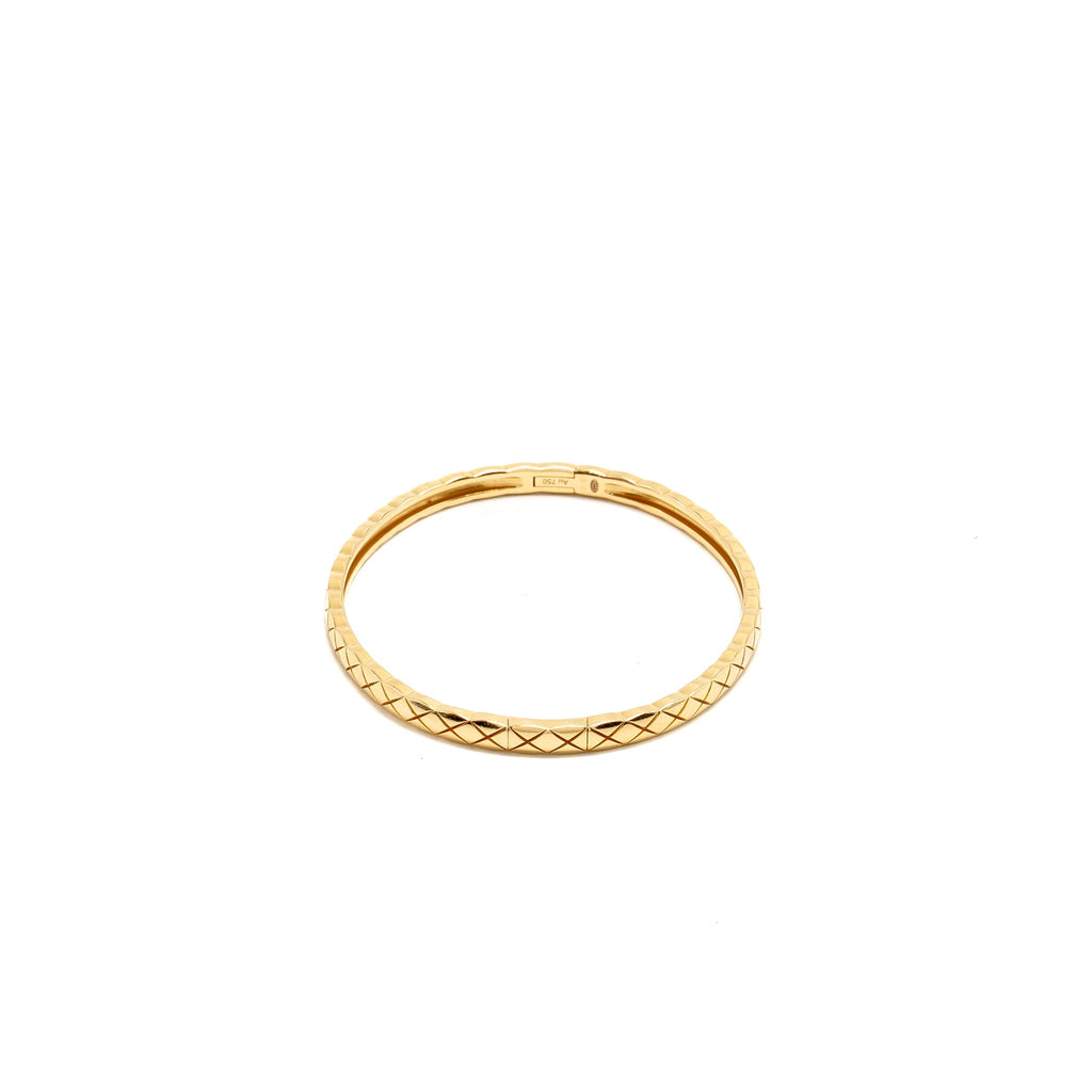 CHANEL COCO CRUSH BRACELET QUILTED MOTIF, MINI VERSION, YELLOW GOLD