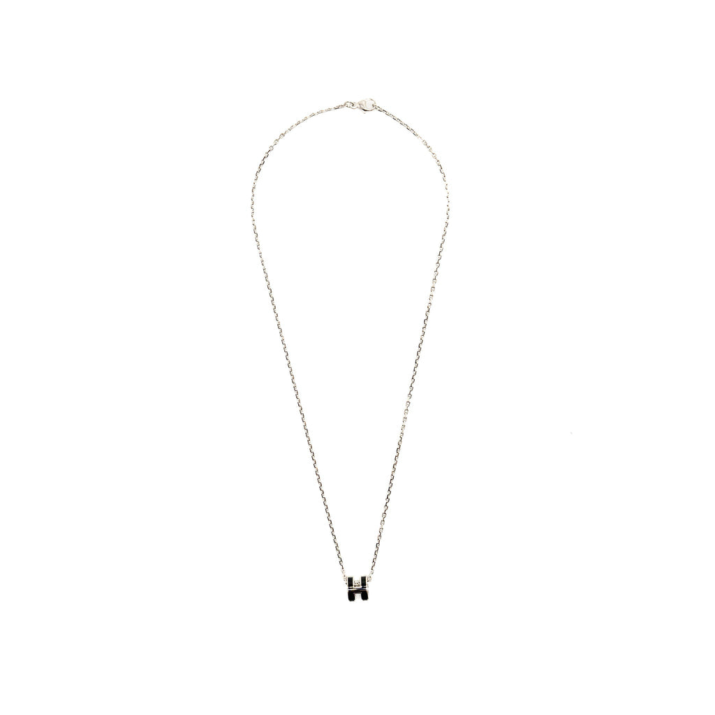 HERMES MINI POP H PENDANT BLACK SHW