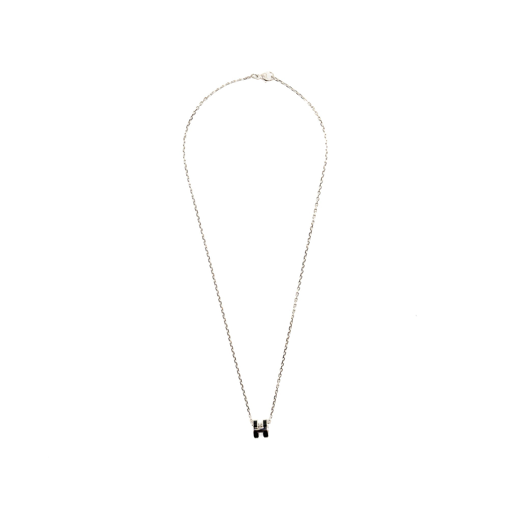 HERMES MINI POP H PENDANT BLACK SHW
