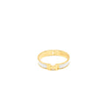 HERMES CIIC H BRACELET BLANC GHW