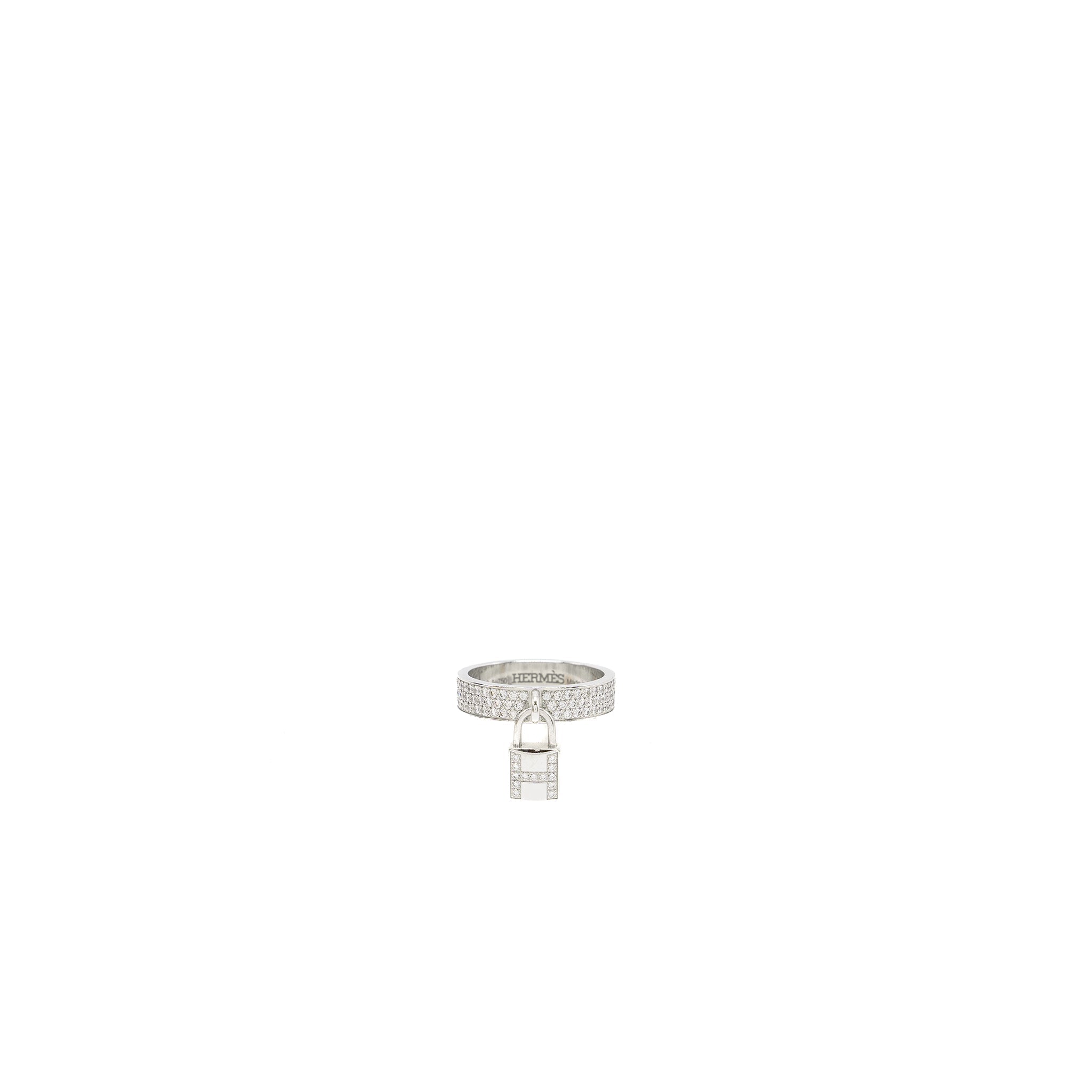 HERMES KELLY CLOCHETTE RING WHITE GOLD, DIAMONDS