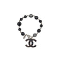 CHANEL CC LOGO DROP BRACELET MULTICOLOUR BLACK/RUTHENIUM HARDWARE