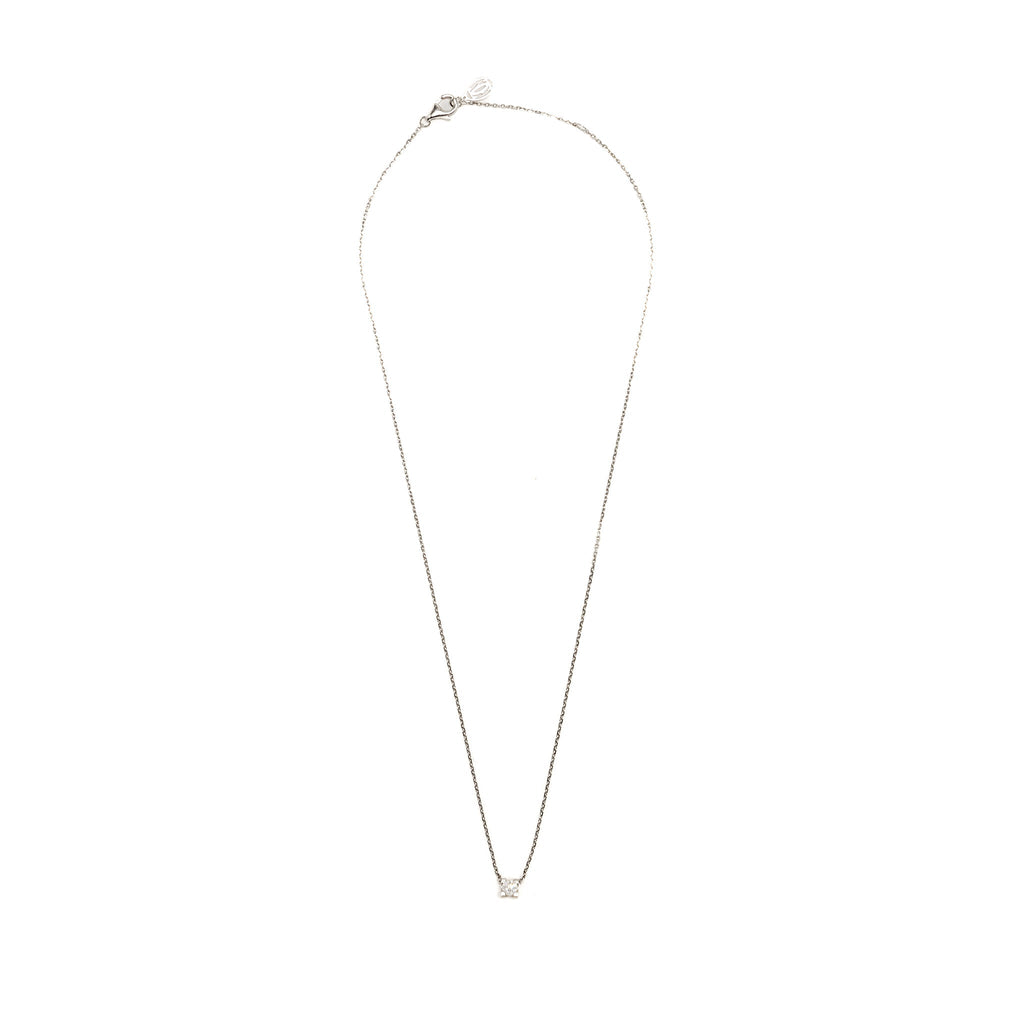 CARTIER C DE NECKLACE WHITE GOLD, 0.19CT E COLOUR VVS1 DIAMOND