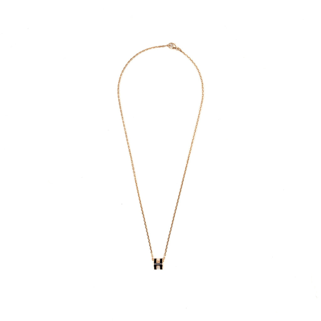 HERMES MINI POP H PENDANT BLACK RGHW