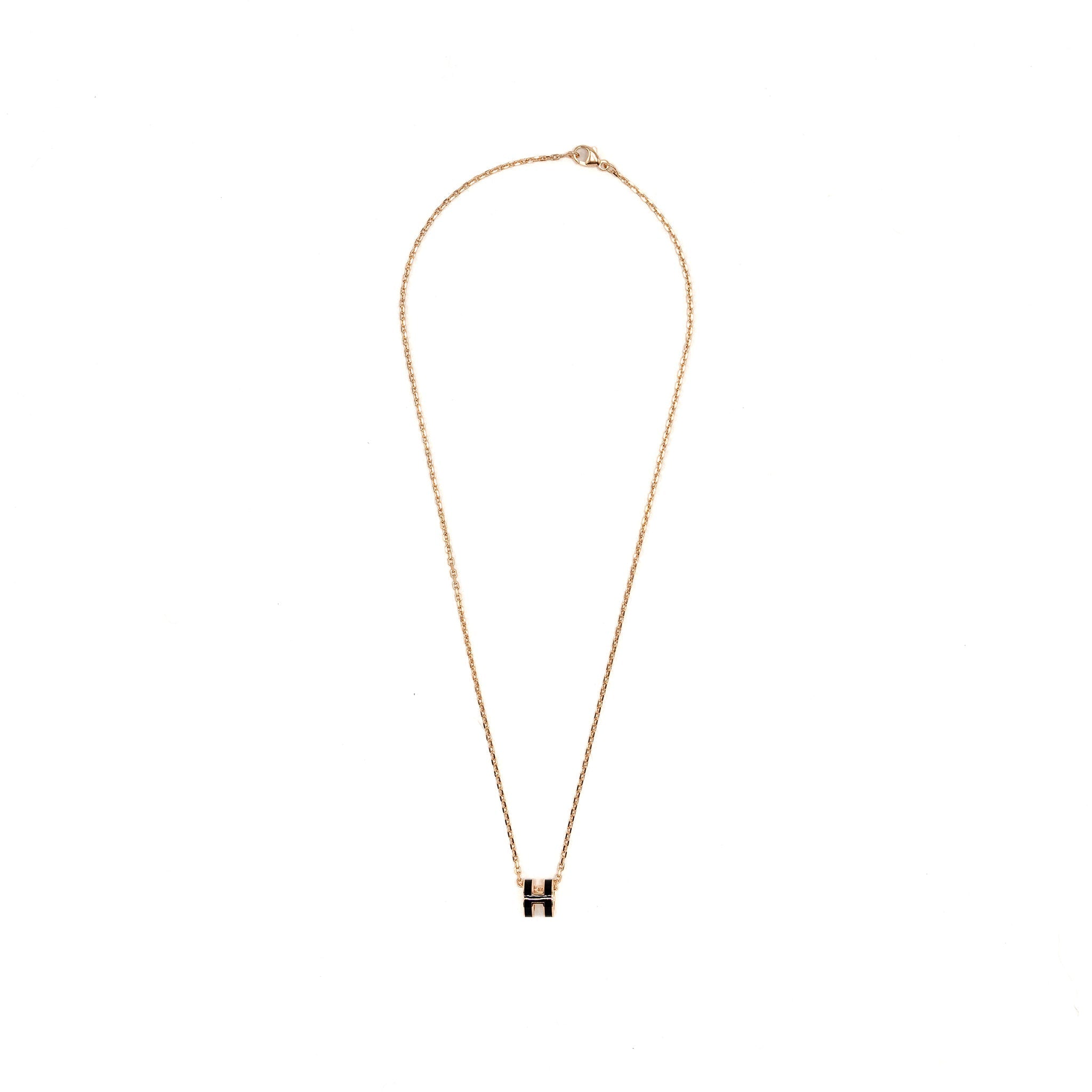 HERMES MINI POP H PENDANT BLACK RGHW