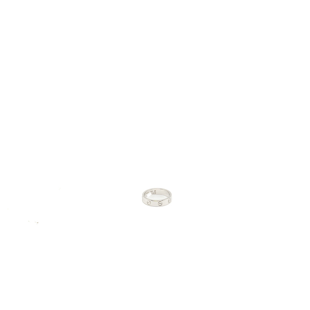 CARTIER LOVE WEDDING BAND WHITE GOLD, DIAMOND