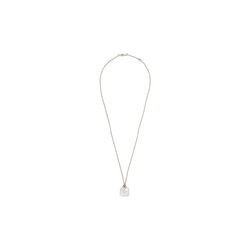 HERMES KELLY AMULETTE PENDANT WHITE GOLD, DIAMONDS
