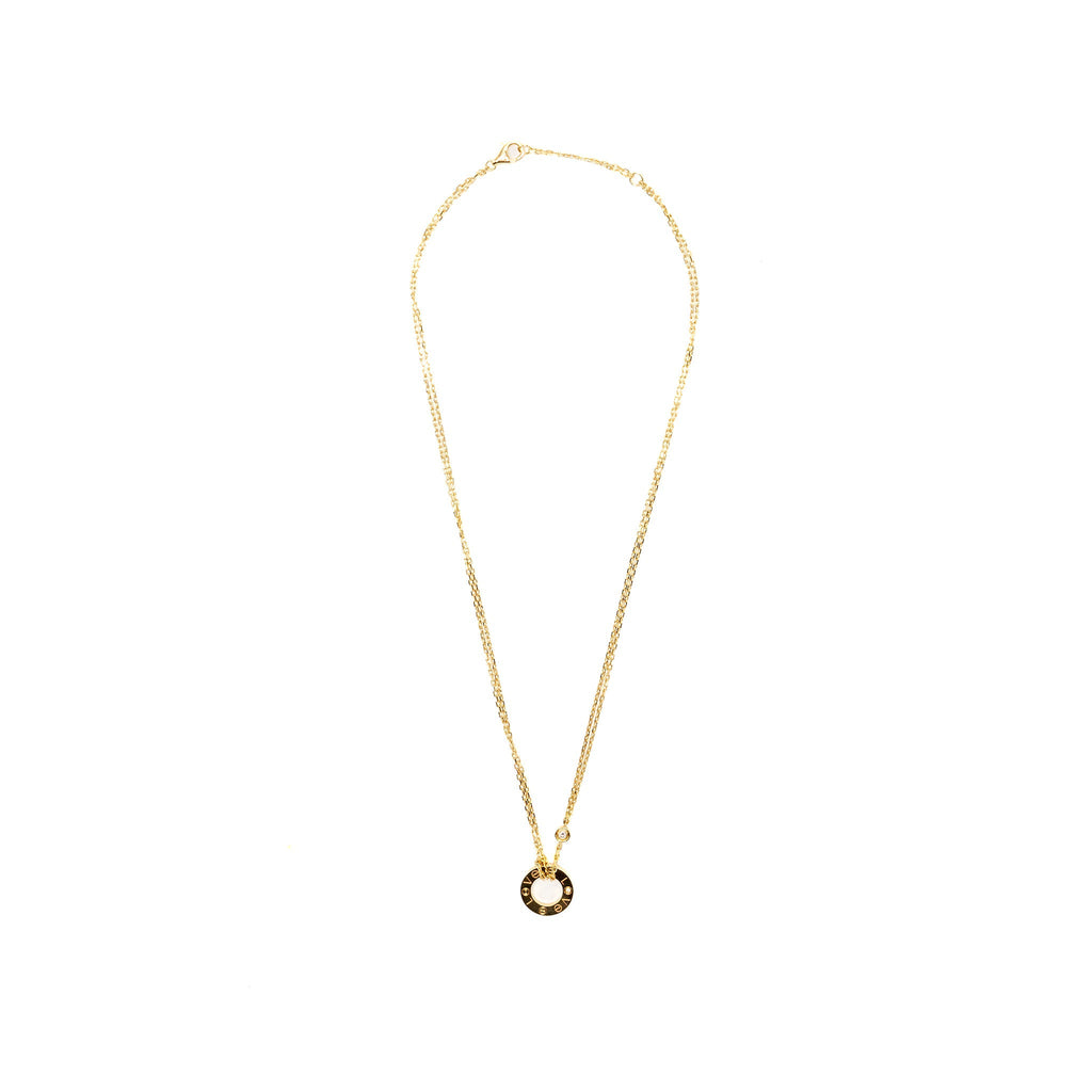 CARTIER LOVE NECKLACE YELLOW GOLD, 2 DIAMONDS