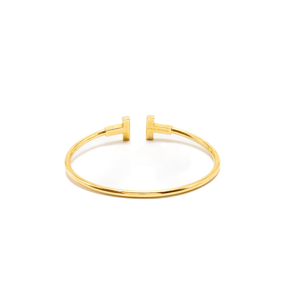 TIFFANY T WIRE BRACELET YELLOW GOLD