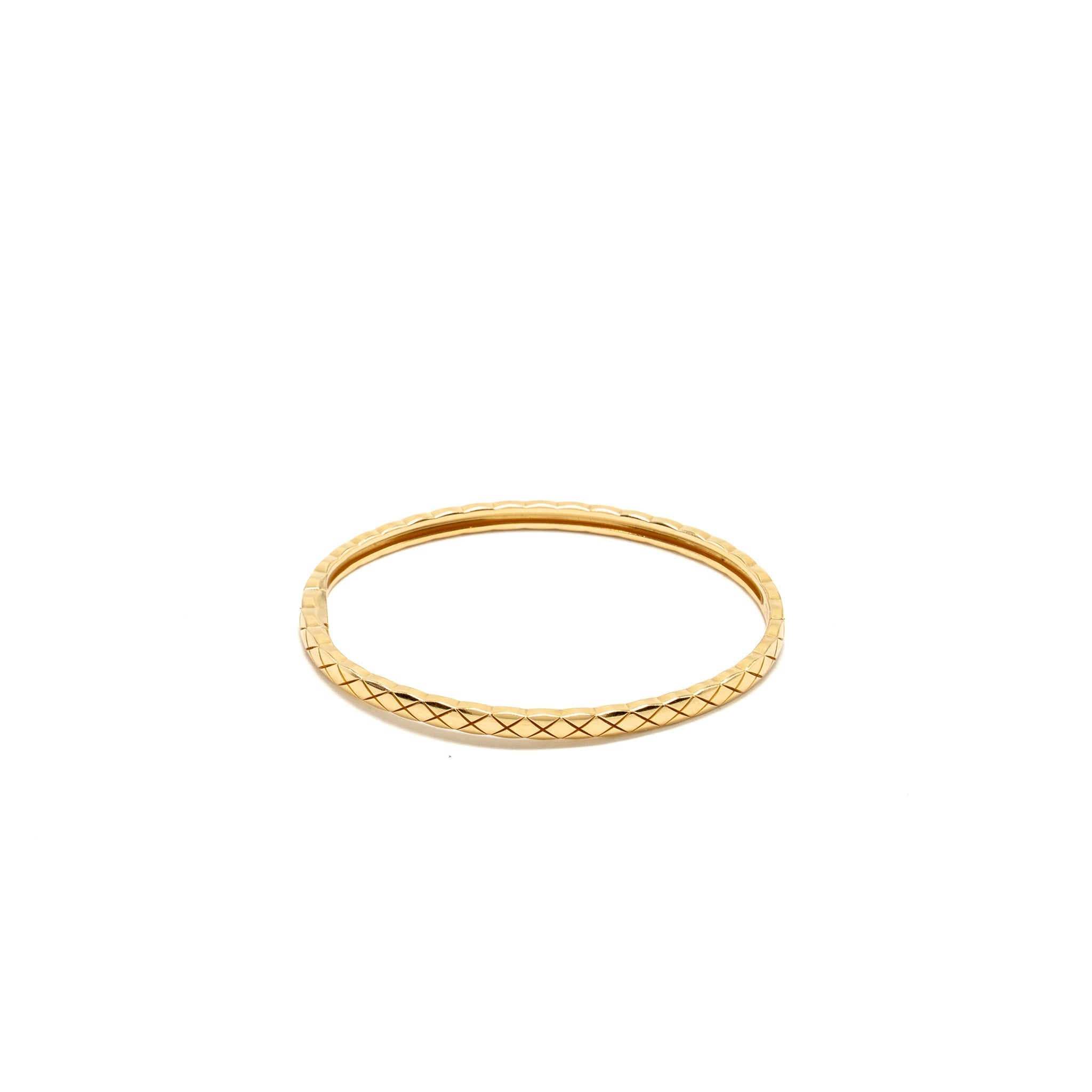 CHANEL COCO CRUSH BRACELET QUILTED MOTIF, MINI VERSION, YELLOW GOLD