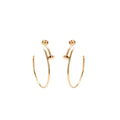 CARTIER JUSTE UN CLOU HOOP EARRINGS ROSE GOLD