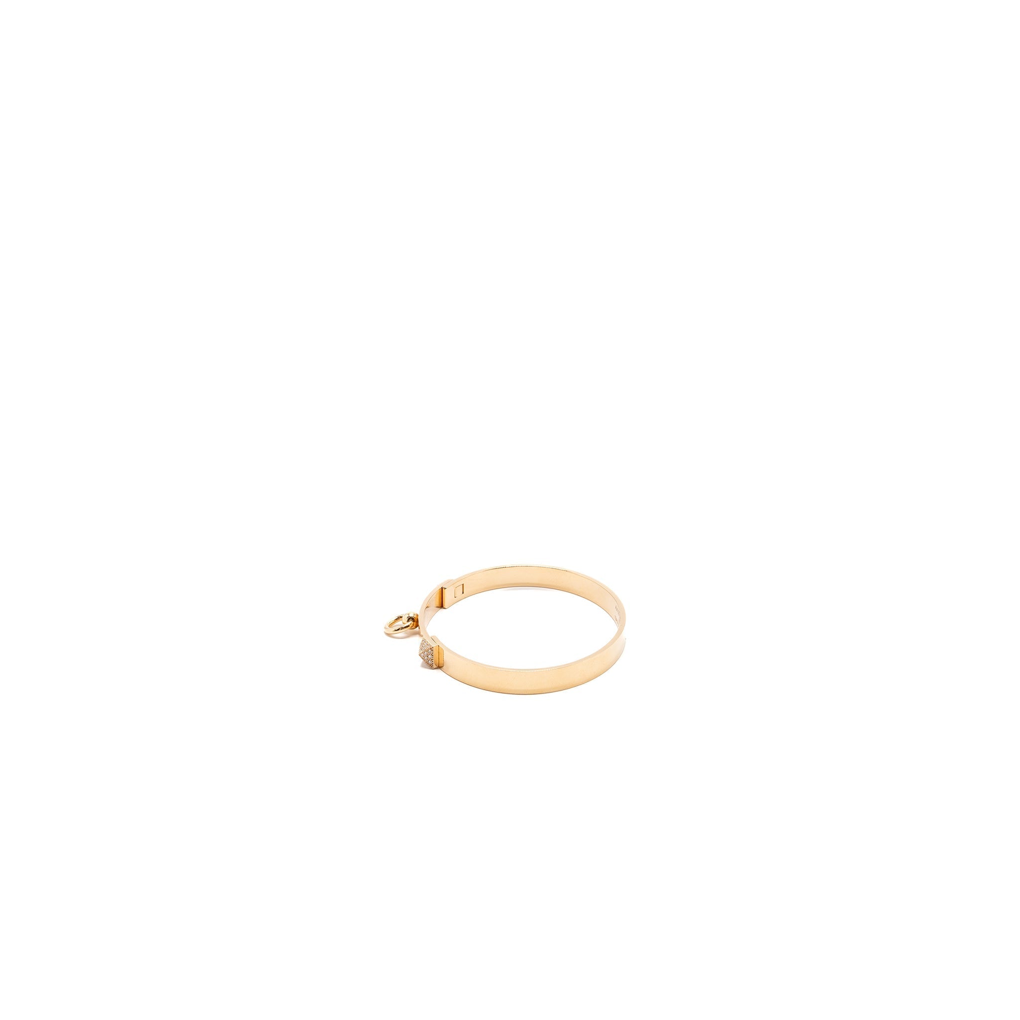 HERMES COLLIER DE CHIEN BRACELET ROSE GOLD DIAMONDS