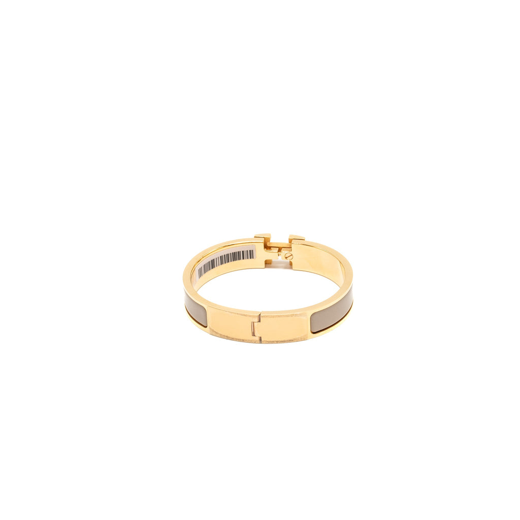HERMES CLIC H BRACELET MARRON GLACÉ RGHW